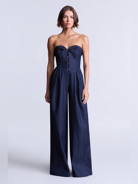 BCBGMaxAzria Pants - BCBGMAXAZRIA Savannah Jumpsuit Raw Denim Size 4